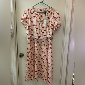 Lindy Bop Flamingo dress